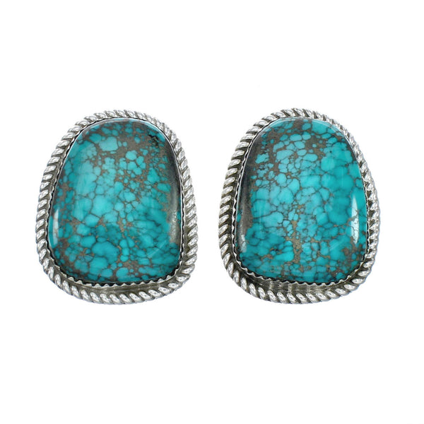 Sterling Silver Turquoise Navajo Post Earrings X10464